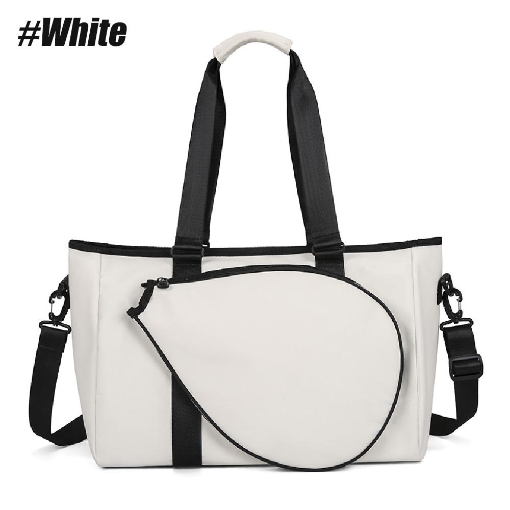 1pcs Tennis Gym Bag for Women, Holds 2 Rackets with Shoe Compartment & Wet Pocket, Lightweight Overnight Weekender Bag
