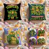Teenage Mutant N-Ninja Turtles Cushion Cover Home & Car Multi-Scene Pillow Cover - Reversible, Soft & Durable for Daily Use