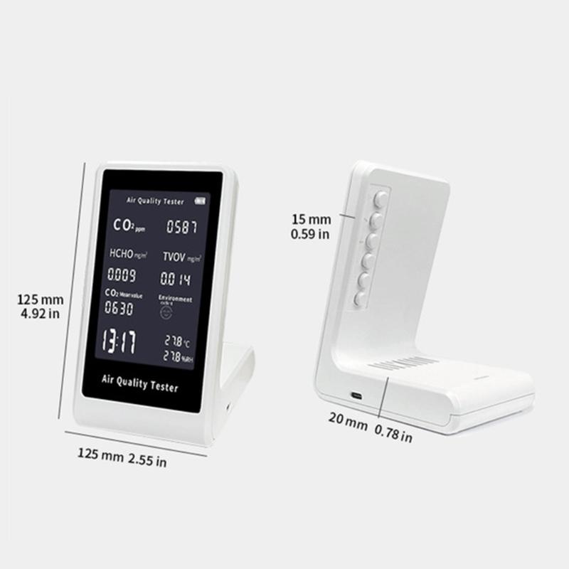 Air Quality Monitors Indoor Professional Particle Counter,Humidity, TVOC Formaldehyde, Temperature Test