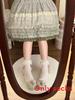 Lolita Cotton Lace Ankle Socks With Bow Embellishments For Girls