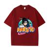 Cartoon Anime Naruto Printed Top 2026 Summer New T-shirt Unisex Anime Naruto Sports Cotton T-shirt