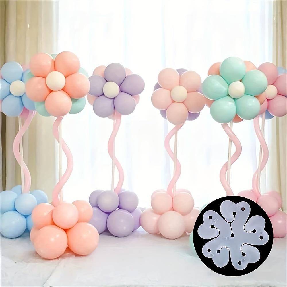 20-100pc Flower Shaped Balloon Clip Holder Balloon Connector Clips Plum Ring Buckle Birthday Wedding Party Balloons Sealing Clip