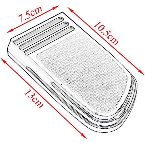 HDBUBALUS Rear Brake Pedal Large Pad Cover for Harley Dyna Street Fat Bob Wide Glide Softail