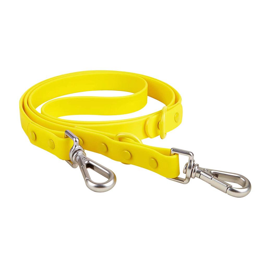 PVC Dog Leash Set 2 Hooks With Dispenser Waterproof Hands Free Dog Rope Strap Soft Adjustable Dog Vest Collar Matching Leashes