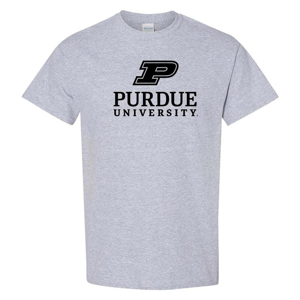 Purdue Boilermakers Institutional Logo T-Shirt - Sport Grey