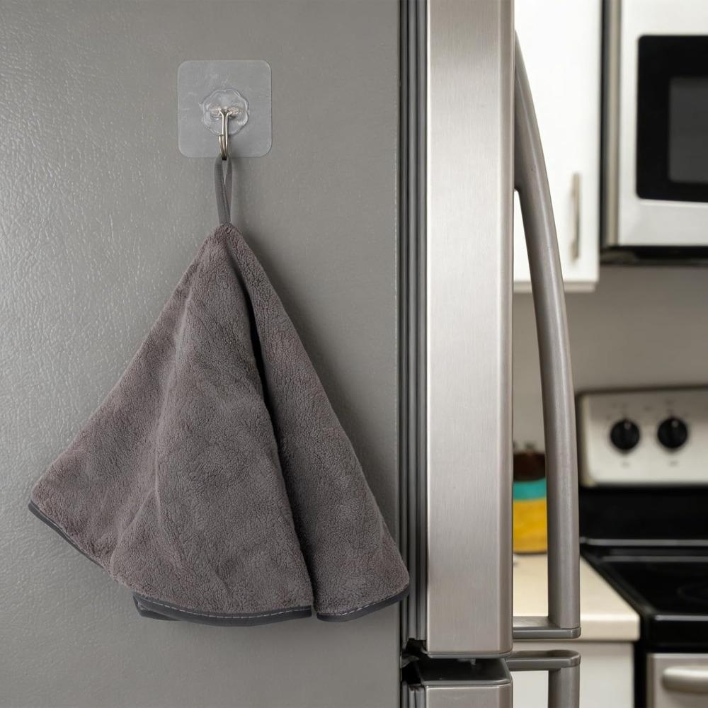 2PCS Super Absorbent Round Kitchen Towel Larg Size Cleaning Cloth Simple Hand Towel  Restroom