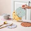 Dining Table Heat Resistant Mat Silicone Thermal Insulation Pad Heat Resistant Silicone Trivet Pot for Hot for Anti-scalding