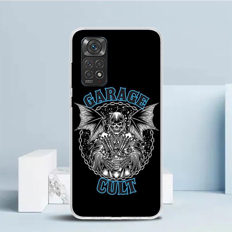 Motorcycle Gear Phone Case For Xiaomi Redmi Note 15 14 14S 13 12S 12 Pro Plus 11S 11 11T 11E 10S 10 + Soft TPU Back Cover Redmi