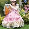 Dziewczęca sukienka Lolita na imprezę, letnia, wiktoriańska, retro, Lolita, elegancka, księżniczka, dziecięca suknia balowa