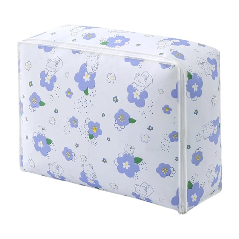 PEVA Multiple Use Storage Bag Sturdy Zippered Organizers for Bedding Clothes Travel Items