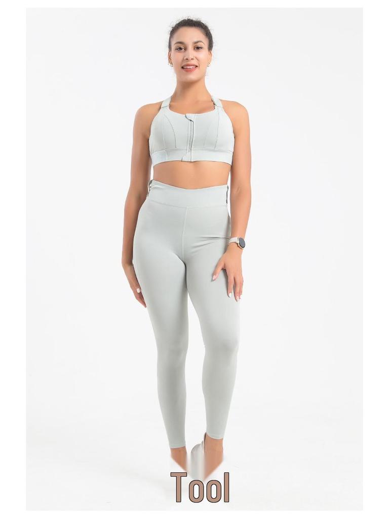 Grote Maten Prachtige Rug Schokbestendige Sportbeha met YKK Rits - Verstelbaar voor Hardlopen en Fitness, Ondersteunt tot 90 kg.