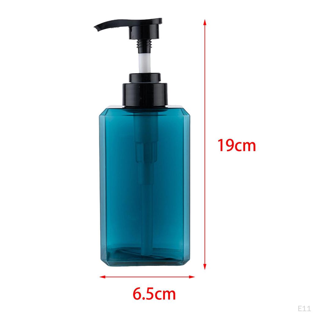 1 Piece Soap Dispenser Bottle Manual Liquid Lotion Reusable Hand Wash Container for Hotel Countertop