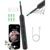 Ear Cleaning Camera WIFI Connection Smartphone Compatible Tool Supports Android iOS Family Care 2-year Warranty Professional-grade Home (silver Black)