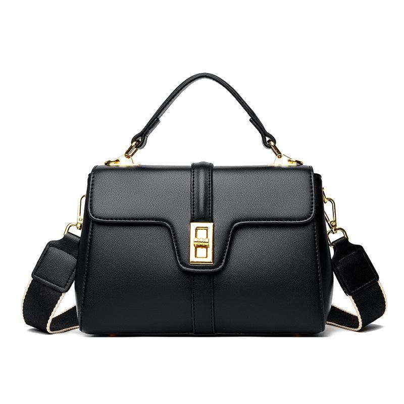 

Модная сумка через плечо с замком, женская сумка, однотонная, в стиле ретро, простая сумка через плечо, ремень для поездок на работу