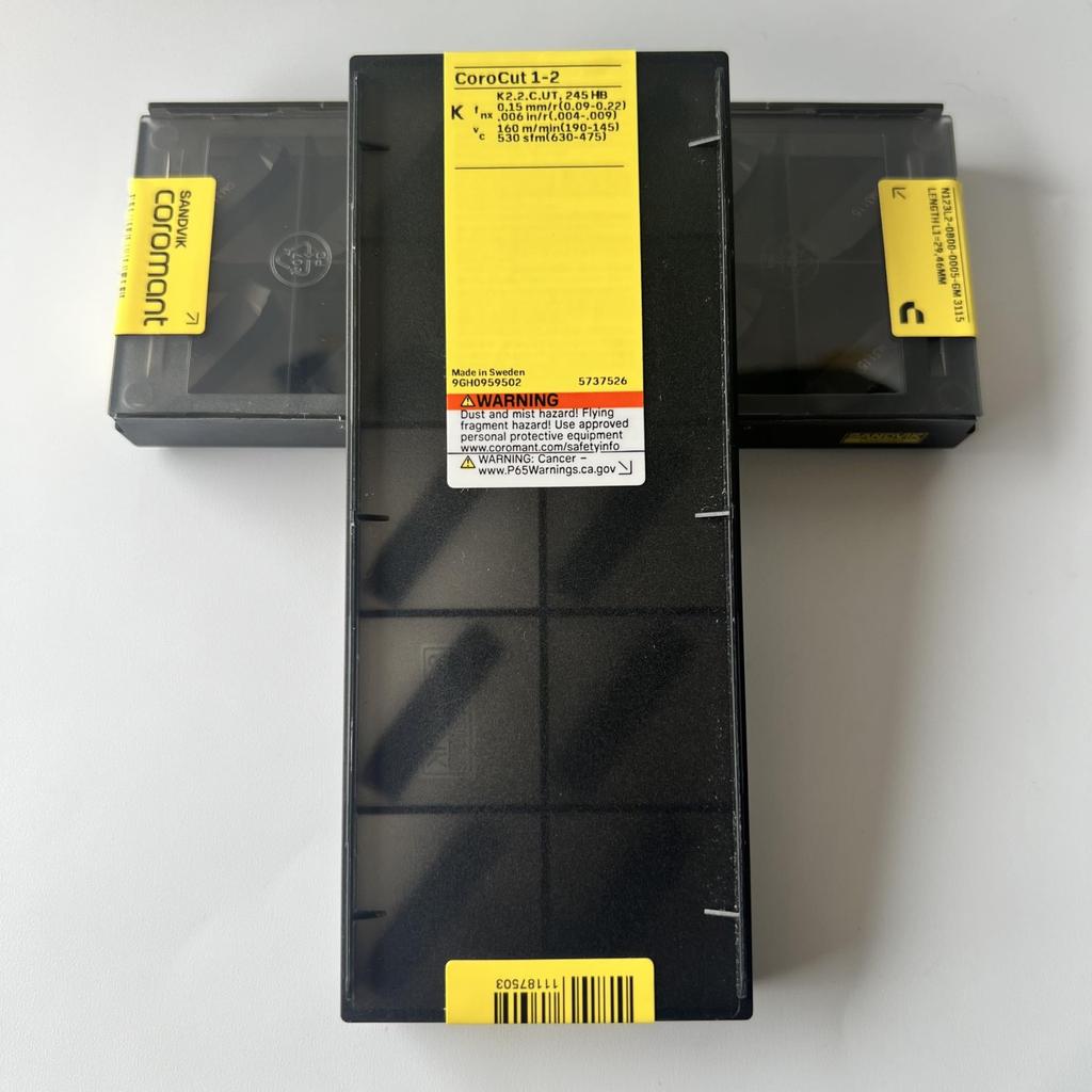 SANDVIK / N123L2-0800-0005-GM 3115 / Original Swedish hard alloy blade 10 Pcs