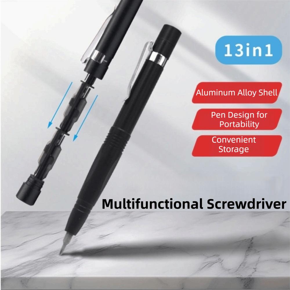 Precision Precision Screwdriver Pen Set 13 in 1 Hidden Storage Tool  Glasses Repair
