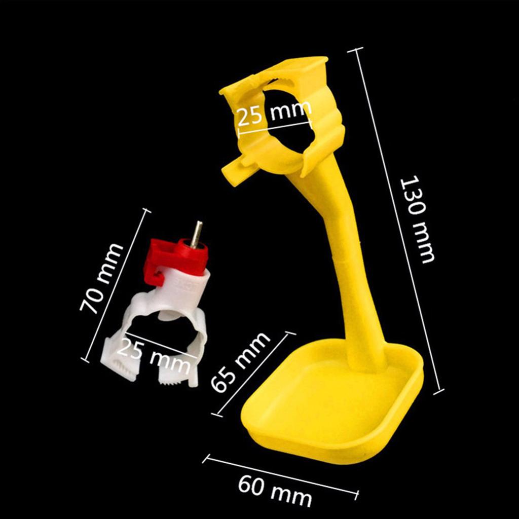 40Pcs Chicken Duck Hanging Cup and 25mm Pipe Hanging Water Dispenser Poultry Water Bowl Nipple Drinker Feeder Poultry Supplies