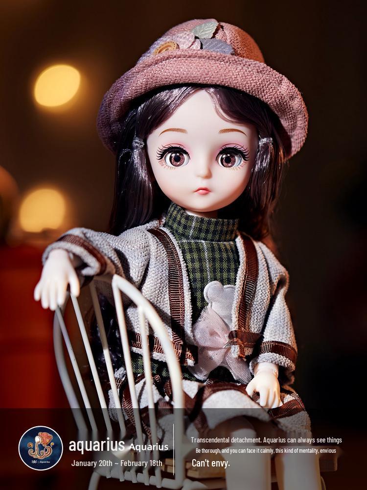 DIY Princess Constellations Vinyl Doll - 13 Joint Movable Toy