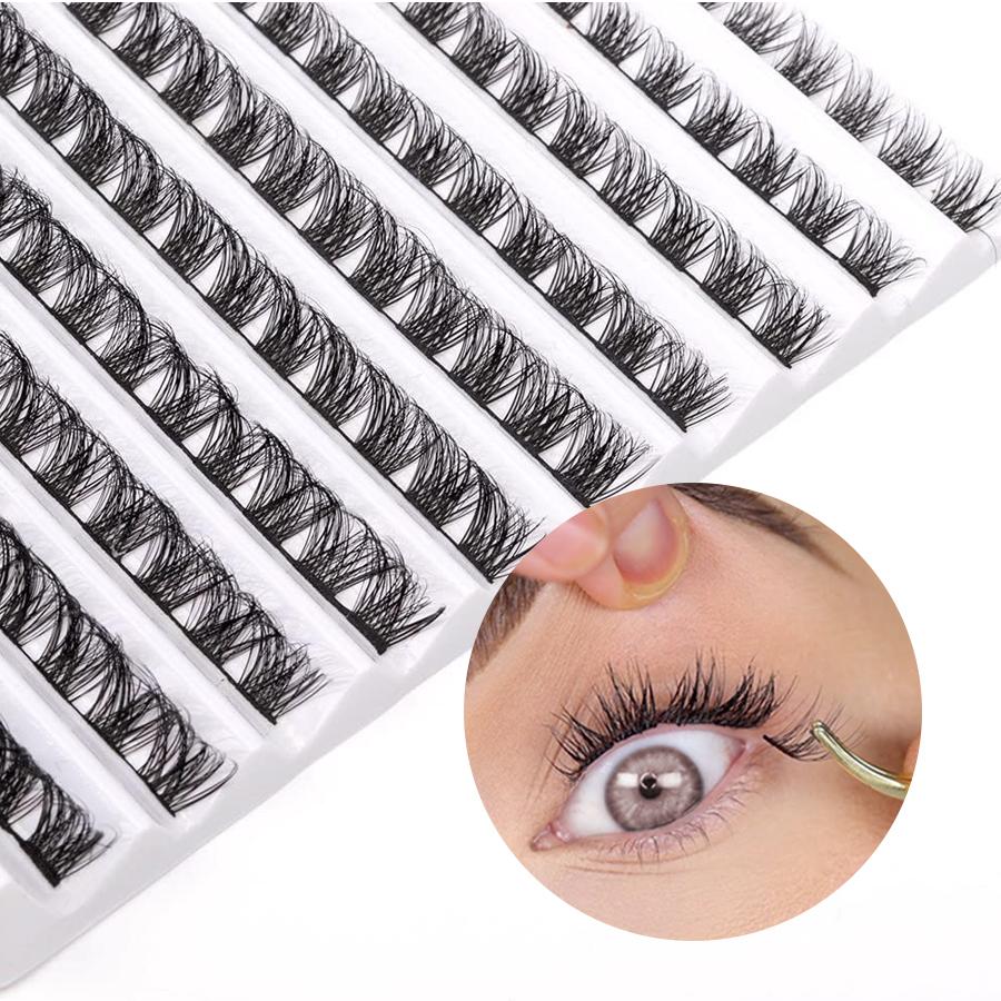 Lashes Cluster, Fluffy Wispy Volume Lash Clusters, Reusable Individual False Eye Lashes, High Quality Natural Lashes Cluster