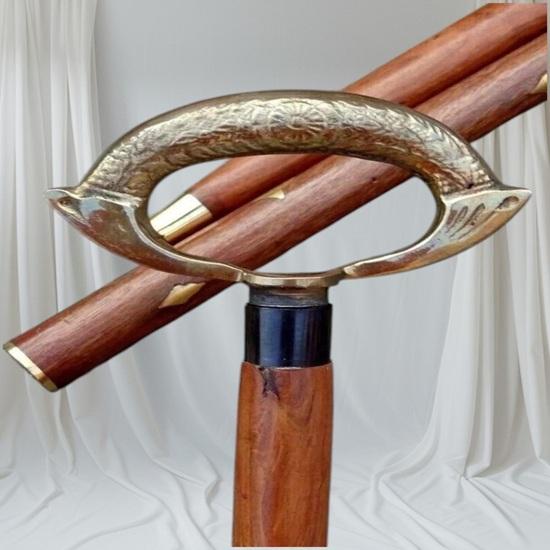 Nautical Brass Designer Handle Walking Stick Classic Gentleman Walking Cane Luxury Collectible Gift