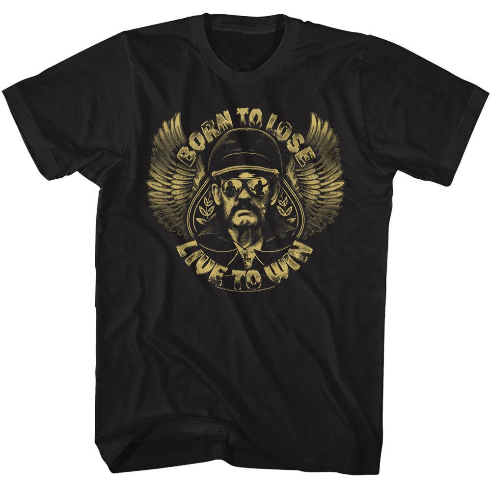 Motorhead Lemmy Kilmister Born To Lose Live To Win Men T Shirt Rock Band Merch XL