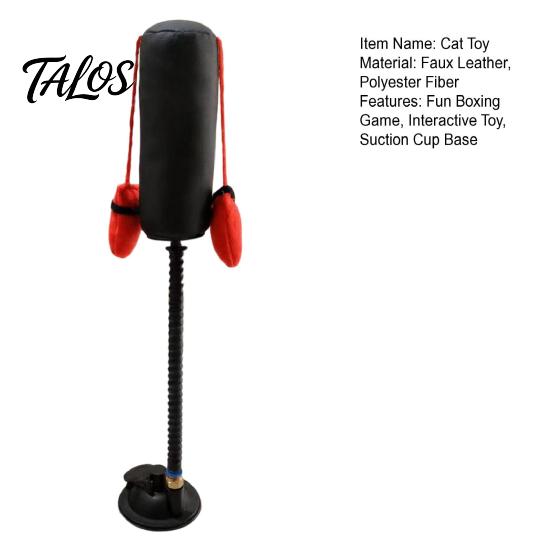 Stress Relief Toys for Anxious Cats Cat Punching Bag Toy, Interactive Punch Toy with Dangling Boxing Gloves, Suction Portable Entertainment