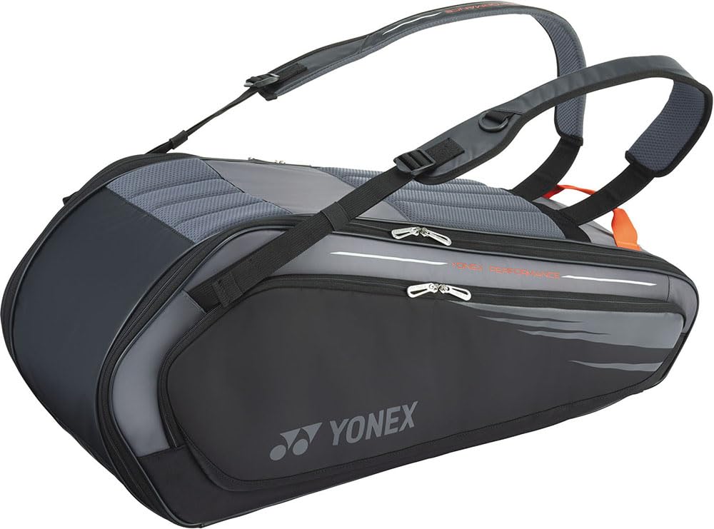 Tennisschlägertasche Racket Bag 6 6 Tennis Schwarz [YONEX] (für Bälle)