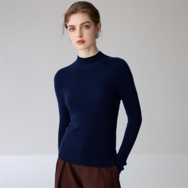 Women's Premium 100% Pure Cashmere Seamless Pullover Sweater - Versatile Knit Top