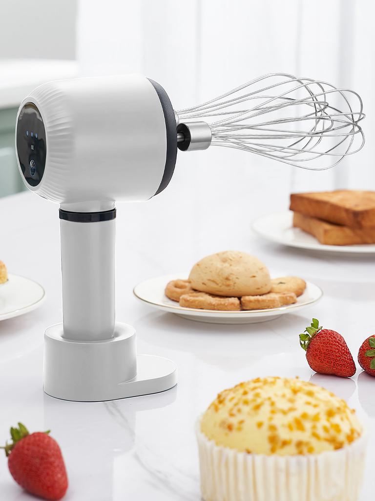 Electric Whisk Twin Stick Model Electric Milk Froth USB Rechargeable 1200mAh 3 Speed Electric Mixer Cake Baking Kitchen Tools