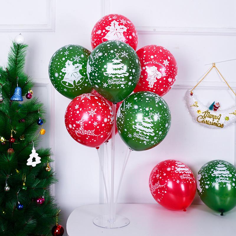 Thickened Christmas Snowman & Reindeer Balloon Set for Kindergarten Party Decorations