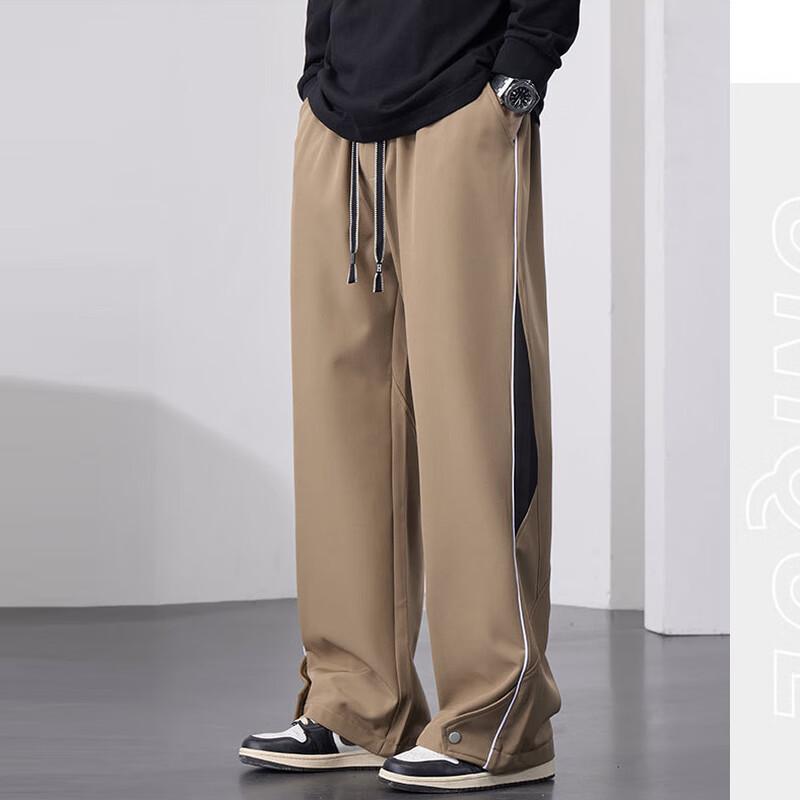 Men's American Style Wide-Leg Casual Long Pants