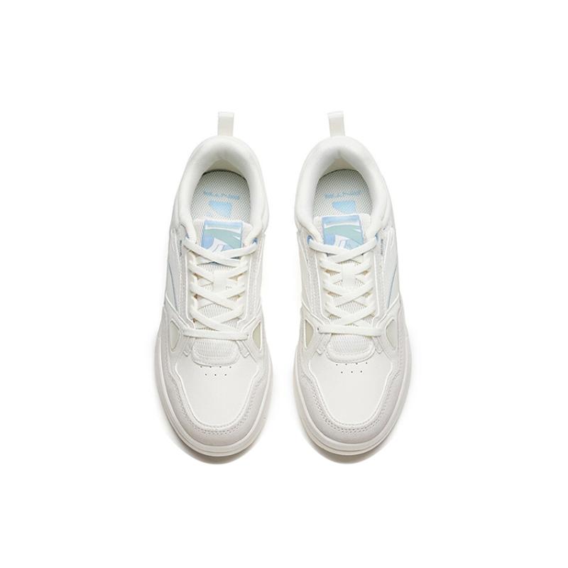 Anta Life Collection Low-Top Skateboard Shoes Women's Ivory White Sneakers 122218085-1