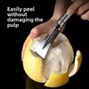 Stainless steel orange peel remover - citrus fruit peeling tool for kitchen use - peel and core remover set of 1/3 pieces 3