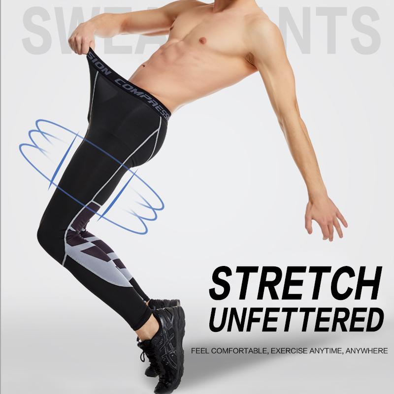 Erkek Likra Sıkıştırma Pantolon Bisiklet Koşu Basketbol Futbol Esneklik Eşofman Altı Spor Tayt Legging Pantolon Döküntü Guard