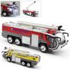 Modèle de Camion de Pompiers d'Aéroport en Alliage Voiture d'Ingénierie Jouet Son et Lumière Cadeau d'Anniversaire Nouvel An Noël pour Garçon B117