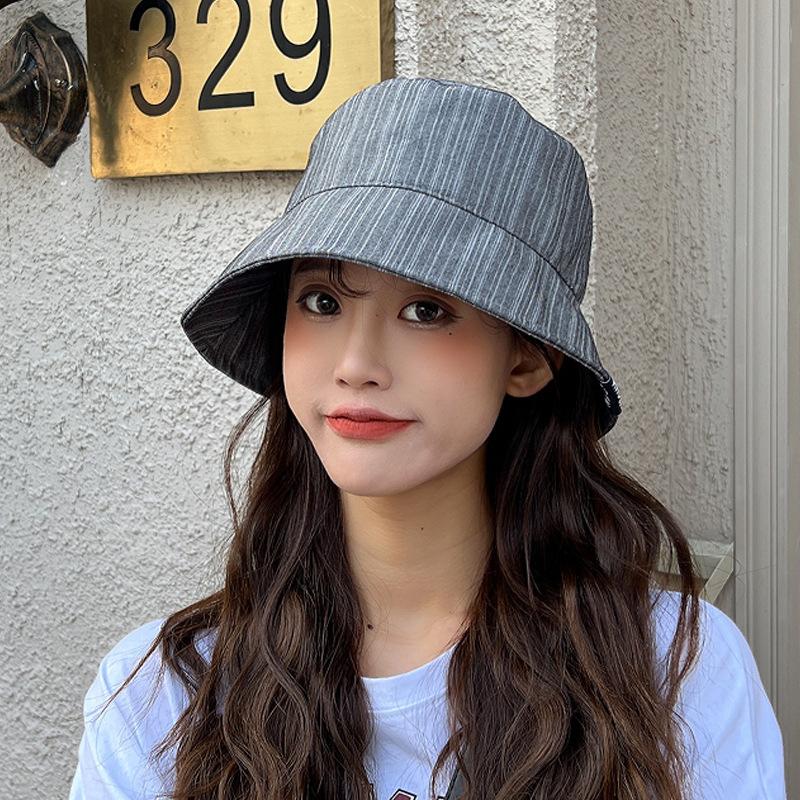 Fashion Bucket Hat Women's Simple Versatile Sunscreen Basin Hat Casual Student Trend Couple Hat