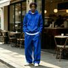 Men's Casual Tracksuit 2 Piece Outfit with Hoodie and Wide Leg Pants Loose Fit