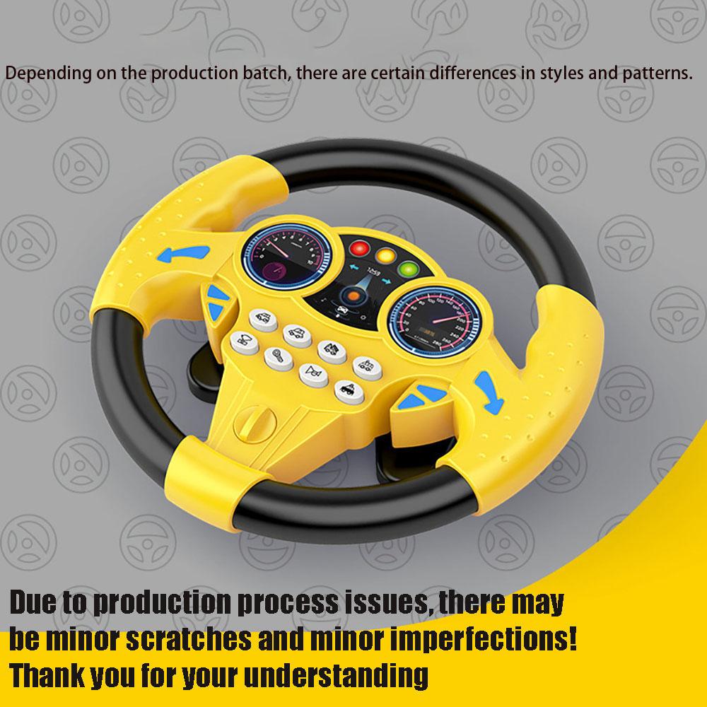 Joint driver car steering wheel toy gift children simulated driving car rear seat perception education delivery fixer