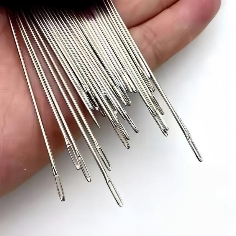 34 Piece Steel Sewing With Automatic Threader Thread For Embroidery Leather Repair Crafting
