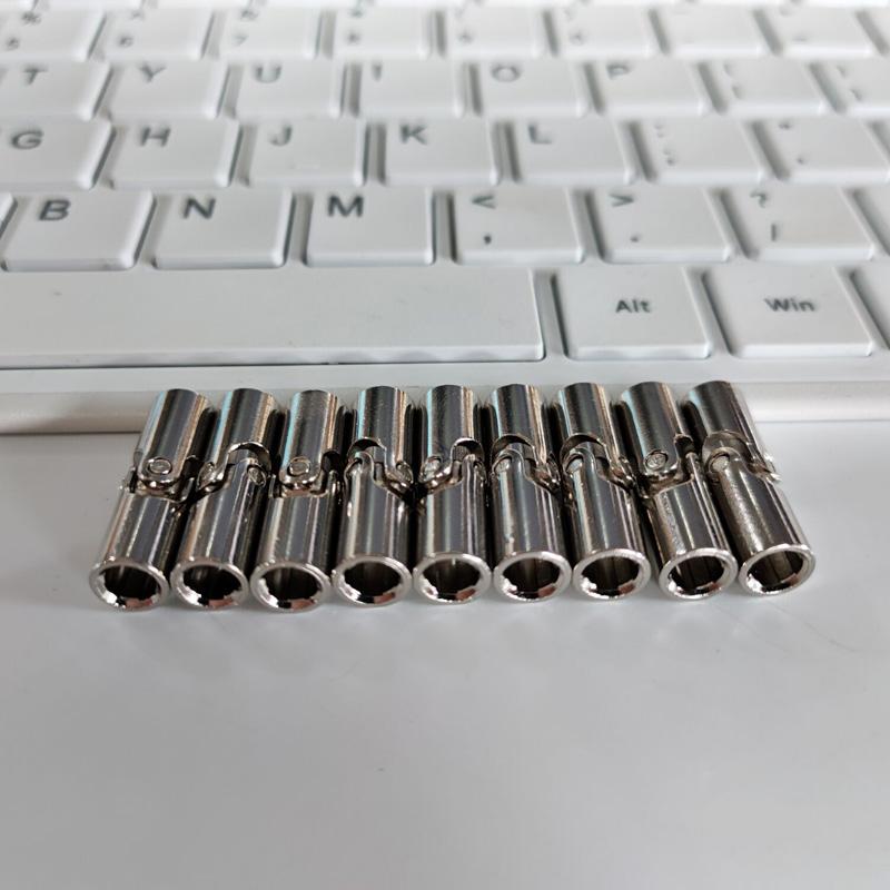 5-10-15Pcs Metal Universal Joint Axis Connector 61903 Science and Technology Series MOC Parts 9244 Building Block Parts DIY
