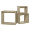 Vidaxl Nesting Tables, 3 Pcs, Sonoma Oak