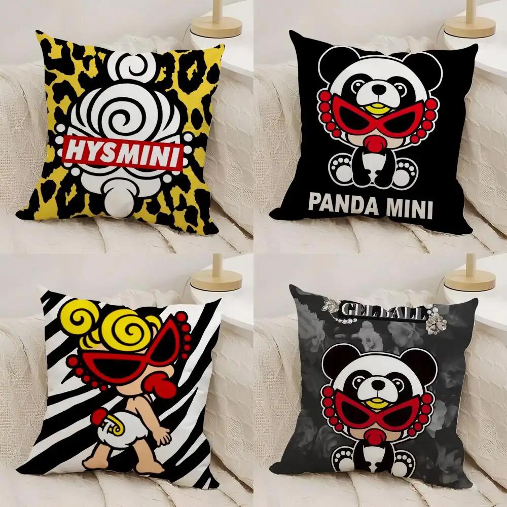 Anime H_Hysterics M_Mini Cushion Cover Silky Short Plush Double-Sided Printed Pillow Case For Sofa All Seasons Home Decor Gift