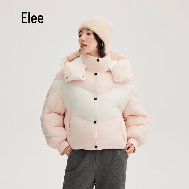 Ailolaiyi Women's Short Puffy Hooded Down Jacket