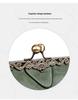 Women's British Retro Frosted Leather Shoulder & Crossbody Bag - Spring/Summer 2026