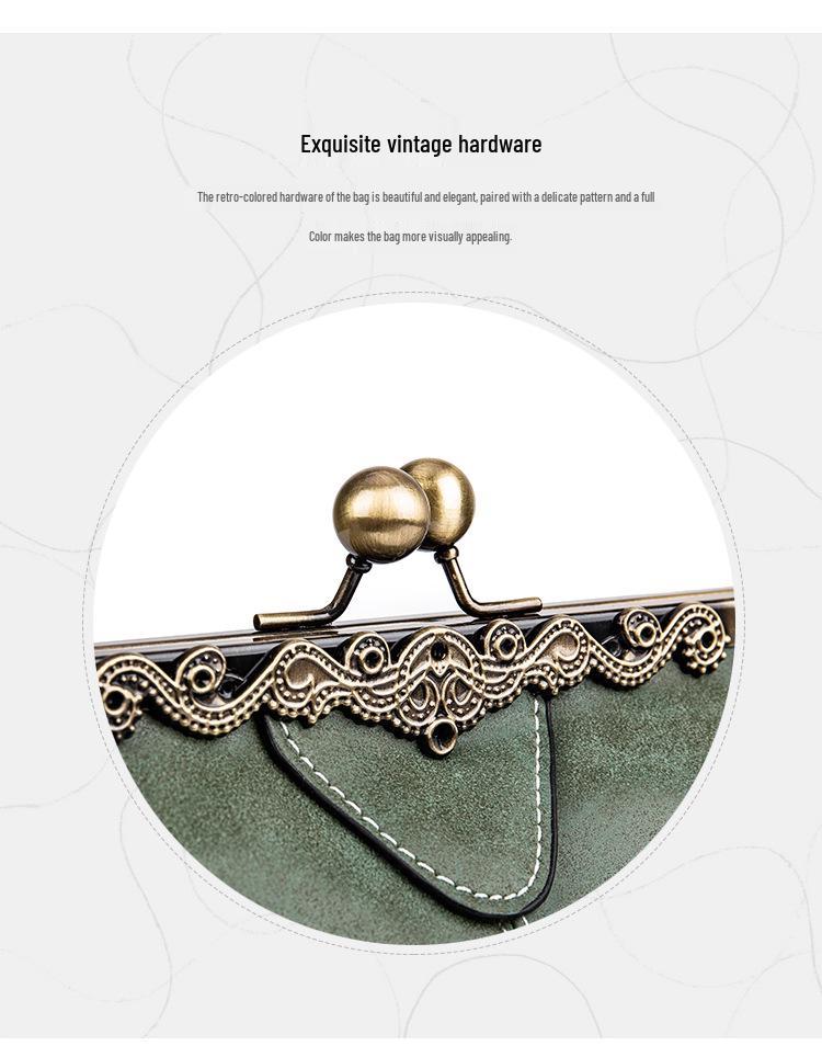 Women's British Retro Frosted Leather Shoulder & Crossbody Bag - Spring/Summer 2026