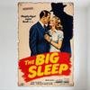 Vintage 'The Big Sleep' Movie Poster Metal Tin Sign - Humphrey Bogart Lauren Bacall Film Noir Art Decor for Bar Cafe Man Cave Ho