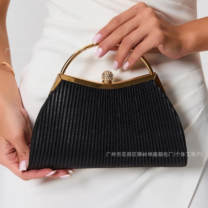 Torebki Damskie torebki Plisowane torebki Damskie torebki wieczorowe Niszowe damskie torebki listonoszki w stylu light luxury