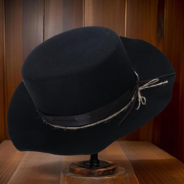 Eye Catching Western Hat Cosplay Costume Hat Stage Show Props Hat Halloween Costume Woven Belt Hat Carnivals Party Props