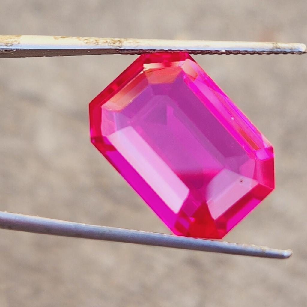 Natural Pink Ceylon Sapphire 20.30 Ct Radiant Shape Loose Gemstone s358