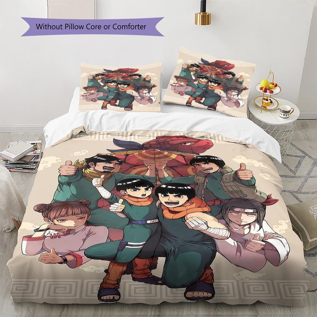 Naruto Cartoon Comfortable Soft Duvet Cover, Children Bedding Gift Set, Extra Large Various Sizes-HE77